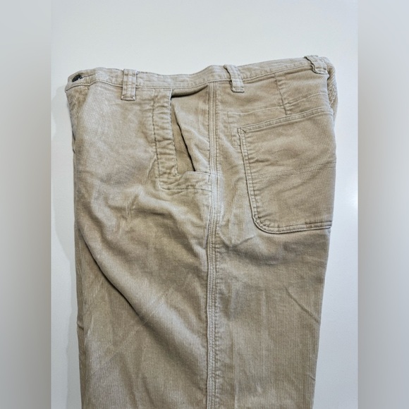 Mountain Khakis Tan Corduroy Pants Sz 34x35 Men's Baggy Straight Leg Durable - Picture 4 of 12